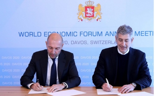 ბრიტანული სტარტაპი დავოსში პრემიერს ახალ პროექტზე ესაუბრა 