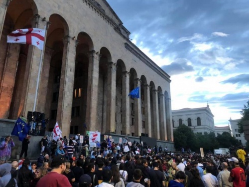 აქცია „შინ ევროპისკენ“ თბილისსა და რეგიონებში 