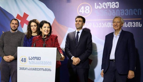 სალომე ზურაბიშვილმა ხმების 59%-ზე მეტი აიღო სალომე ზურაბიშვილმა ხმების 59%-ზე მეტი აიღო