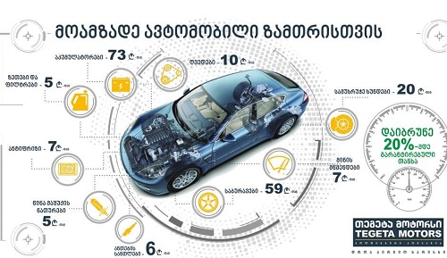 თეგეტას ახალი შეთავაზება ავტომფლობელთათვის - მოამზადე ავტომობილი ზამთრისთვის