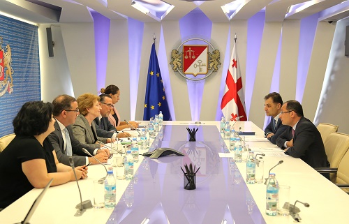 დიმიტრი ქუმსიშვილი სავალუტო ფონდის ტექნიკური დახმარების მისიის წევრებს შეხვდა