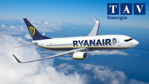Ryan Air თბილისის აეროპორტიდან ფრენების შესრულებას იწყებს